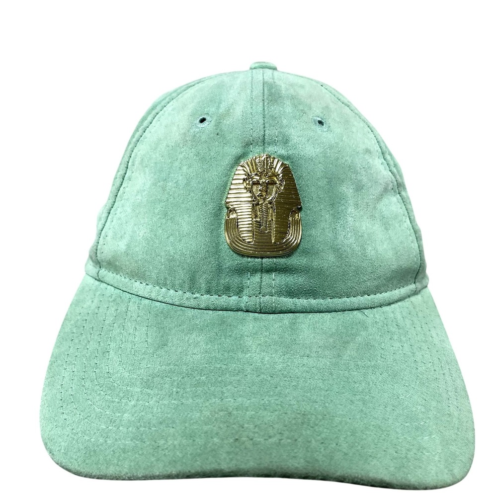 New Era 9TWENTY Hat Cap Strap Back One Size Mens Green Velvet Pharaoh Gold